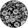 imagePfaltzgraff Midnight Blooms 12 Piece Floral Stoneware Dinnerware Plate Bowl Dish Set Service for 4 BlackBlack