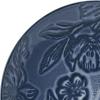 imagePfaltzgraff Midnight Blooms 12 Piece Floral Stoneware Dinnerware Plate Bowl Dish Set Service for 4 BlackBlue