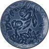 imagePfaltzgraff Midnight Blooms 12 Piece Floral Stoneware Dinnerware Plate Bowl Dish Set Service for 4 BlackBlue