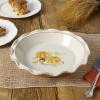 imagePfaltzgraff Plymouth Autumn Harvest Pumpkin Pie Stoneware Baking Dish 105 Inch