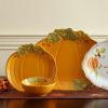 imagePfaltzgraff Plymouth Autumn Harvest Thanksgiving Small Pumpkin Platter 12 Inch Orange