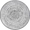 imagePfaltzgraff Sketch Serenade Geometric 12 Piece Plates Bowls Dinnerware Set Black and White