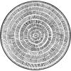 imagePfaltzgraff Sketch Serenade Geometric 12 Piece Plates Bowls Dinnerware Set Black and White