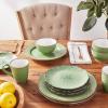 imagePfaltzgraff French Lace Dinnerware Set 16 Piece Green