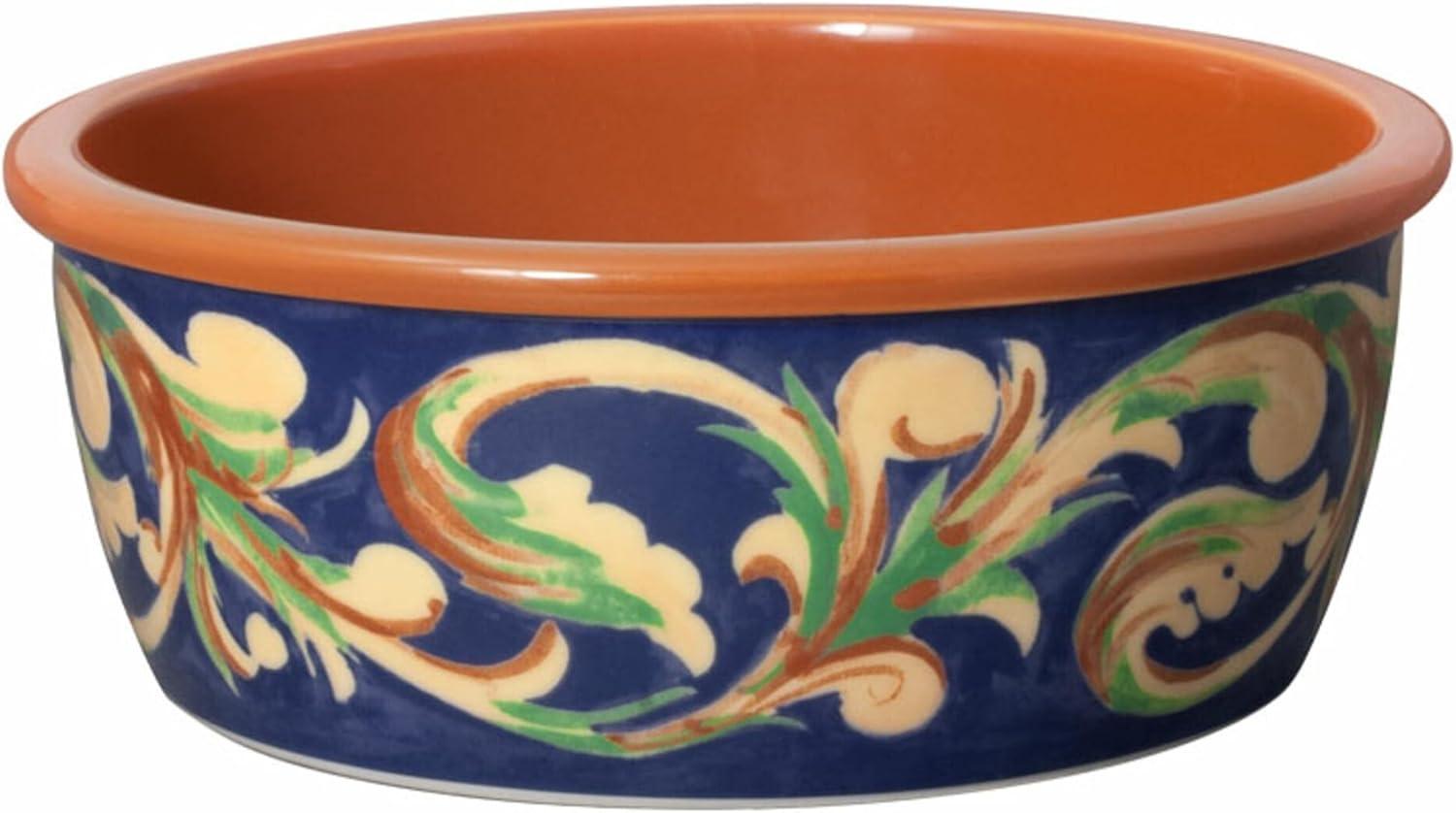 imagePfaltzgraff Villa Della Luna Italian Scroll Stoneware Ceramic Food Storage Bowl with Snapdown BPAFree Lid 65 Inch