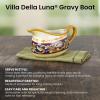 imagePfaltzgraff Villa Della Luna Italian Scroll Stoneware Large Gravy Boat 30 Ounce