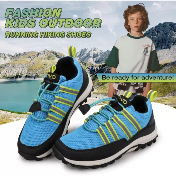 UOVO Boys Shoes Boys Sneakers Boys Hiking Tennis Running Shoes Kids Waterproof Athletic Outdoor Sneakers Non-Slip Comfortable