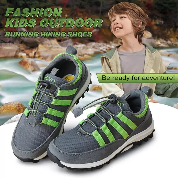UOVO Boys Shoes Boys Sneakers Boys Hiking Tennis Running Shoes Kids Waterproof Athletic Outdoor Sneakers Non-Slip Comfortable