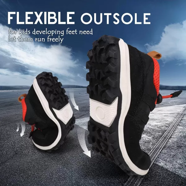 UOVO Boys Shoes Boys Sneakers Boys Hiking Tennis Running Shoes Kids Waterproof Athletic Outdoor Sneakers Non-Slip Comfortable