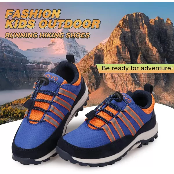 UOVO Boys Shoes Boys Sneakers Boys Hiking Tennis Running Shoes Kids Waterproof Athletic Outdoor Sneakers Non-Slip Comfortable