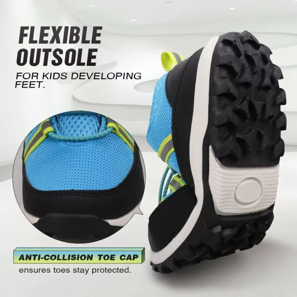 UOVO Boys Shoes Boys Sneakers Boys Hiking Tennis Running Shoes Kids Waterproof Athletic Outdoor Sneakers Non-Slip Comfortable
