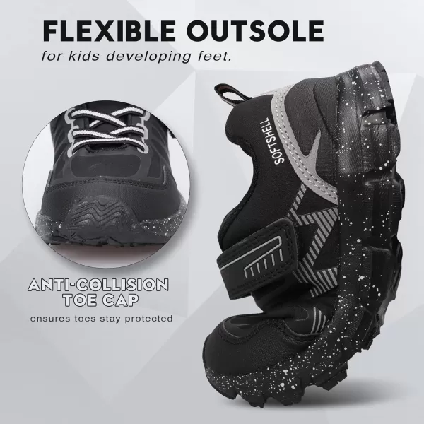 UOVO Boys Shoes Boys Sneakers Boys Tennis Hiking Running Shoes Kids Waterproof Athletic Outdoor Sneakers Non-Slip Comfy