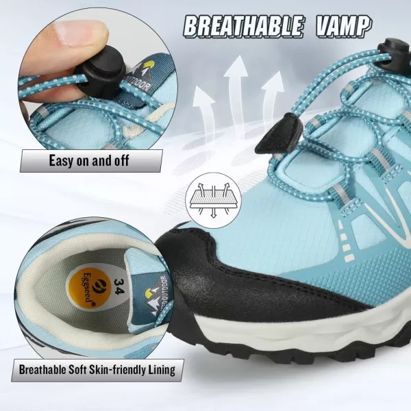 UOVO Boys Shoes Boys Sneakers Boys Tennis Hiking Running Shoes Kids Waterproof Athletic Outdoor Sneakers Non-Slip Comfy