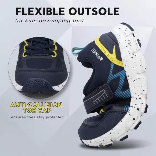 UOVO Boys Shoes Boys Sneakers Boys Tennis Hiking Running Shoes Kids Waterproof Athletic Outdoor Sneakers Non-Slip Comfy
