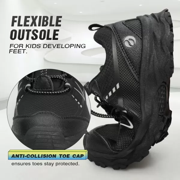 UOVO Boys Shoes Boys Sneakers Boys Tennis Hiking Running Shoes Kids Waterproof Athletic Outdoor Sneakers Non-Slip Comfy