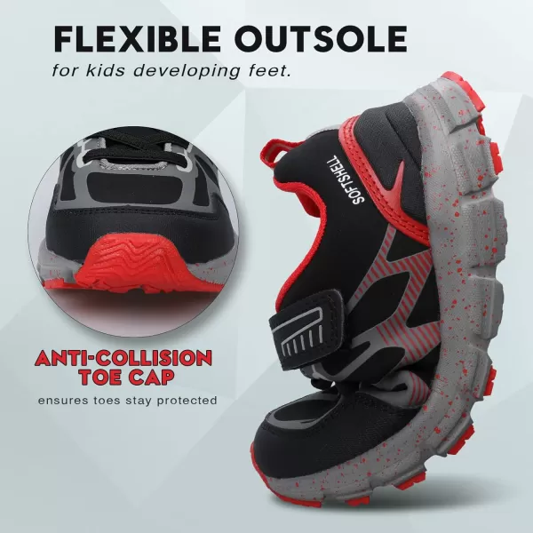 UOVO Boys Shoes Boys Sneakers Boys Tennis Hiking Running Shoes Kids Waterproof Athletic Outdoor Sneakers Non-Slip Comfy