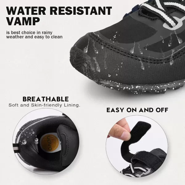 UOVO Boys Shoes Boys Sneakers Boys Tennis Hiking Running Shoes Kids Waterproof Athletic Outdoor Sneakers Non-Slip Comfy