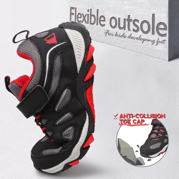 UOVO Boys Shoes Boys Sneakers Boys Tennis Running Hiking Shoes Kids Athletic Outdoor Sneakers Non-Slip Comfortable
