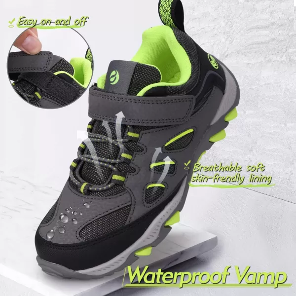 UOVO Boys Shoes Boys Sneakers Boys Tennis Running Hiking Shoes Kids Athletic Outdoor Sneakers Non-Slip Comfortable