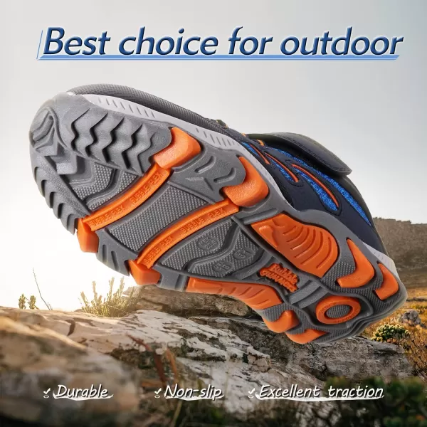UOVO Boys Shoes Boys Sneakers Boys Tennis Running Hiking Shoes Kids Athletic Outdoor Sneakers Non-Slip Comfortable