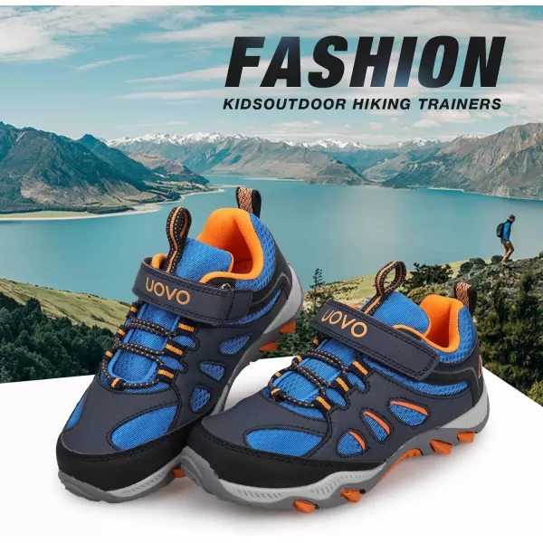 UOVO Boys Shoes Boys Sneakers Boys Tennis Running Hiking Shoes Kids Athletic Outdoor Sneakers Non-Slip Comfortable