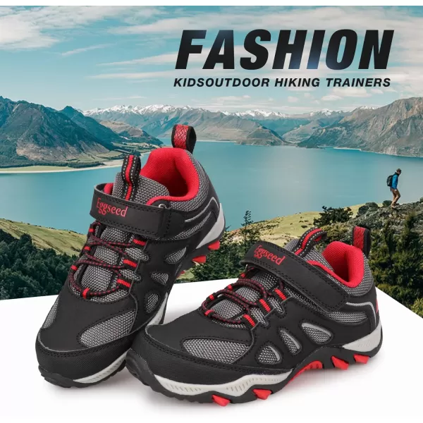 UOVO Boys Shoes Boys Sneakers Boys Tennis Running Hiking Shoes Kids Athletic Outdoor Sneakers Non-Slip Comfortable