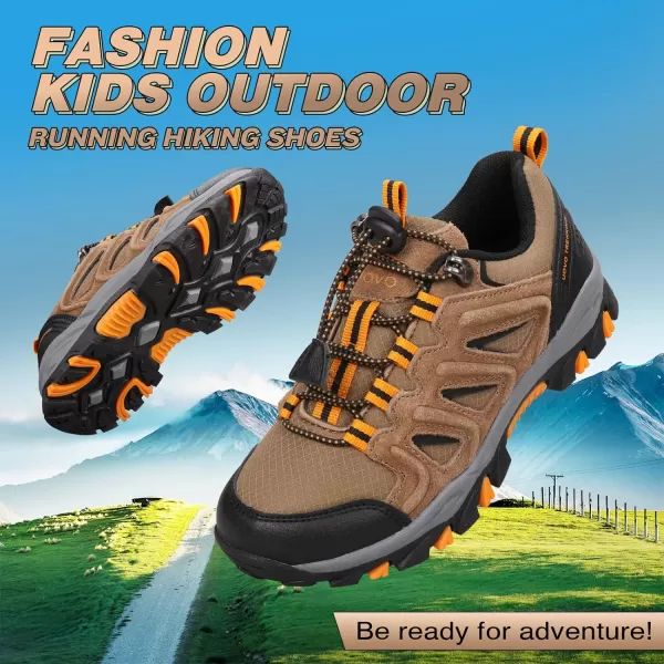 UOVO Boys Shoes Boys Sneakers Boys Tennis Running Shoes Waterproof Hiking Shoes Kids Athletic Outdoor Sneakers Slip Resistant