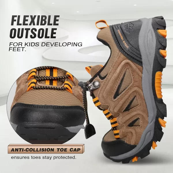 UOVO Boys Shoes Boys Sneakers Boys Tennis Running Shoes Waterproof Hiking Shoes Kids Athletic Outdoor Sneakers Slip Resistant