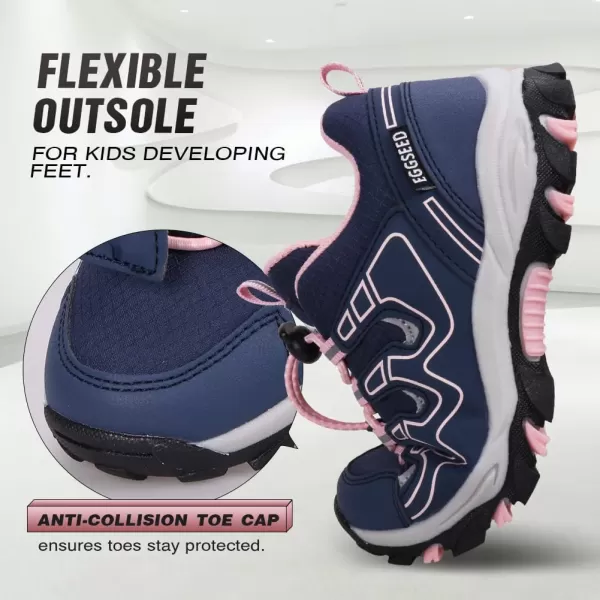 UOVO Boys Shoes Boys Sneakers Boys Tennis Running Shoes Waterproof Hiking Shoes Kids Athletic Outdoor Sneakers Slip Resistant