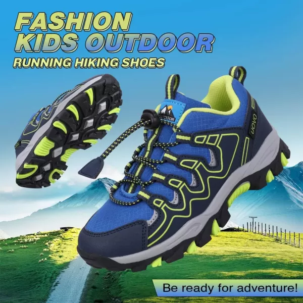UOVO Boys Shoes Boys Sneakers Boys Tennis Running Shoes Waterproof Hiking Shoes Kids Athletic Outdoor Sneakers Slip Resistant