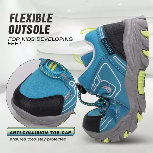 UOVO Boys Shoes Boys Sneakers Boys Tennis Running Shoes Waterproof Hiking Shoes Kids Athletic Outdoor Sneakers Slip Resistant