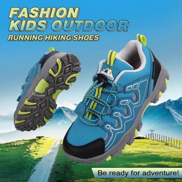 UOVO Boys Shoes Boys Sneakers Boys Tennis Running Shoes Waterproof Hiking Shoes Kids Athletic Outdoor Sneakers Slip Resistant