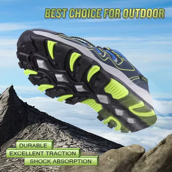 UOVO Boys Shoes Boys Sneakers Boys Tennis Running Shoes Waterproof Hiking Shoes Kids Athletic Outdoor Sneakers Slip Resistant
