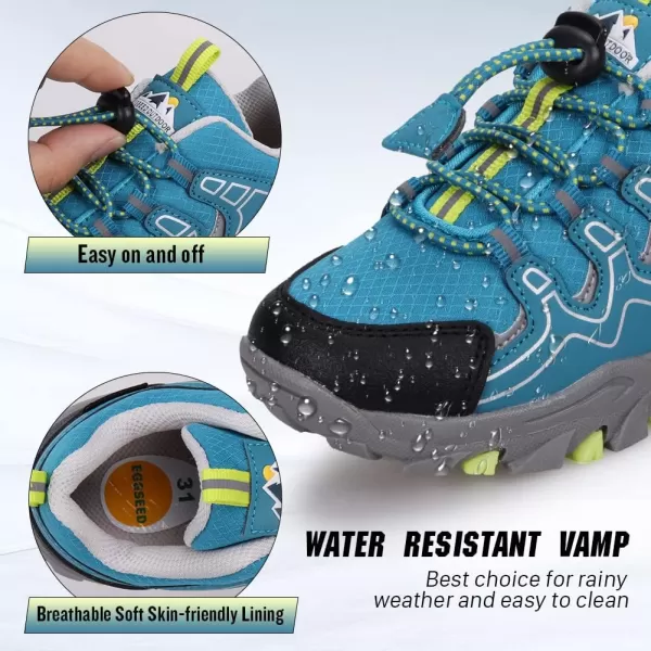 UOVO Boys Shoes Boys Sneakers Boys Tennis Running Shoes Waterproof Hiking Shoes Kids Athletic Outdoor Sneakers Slip Resistant