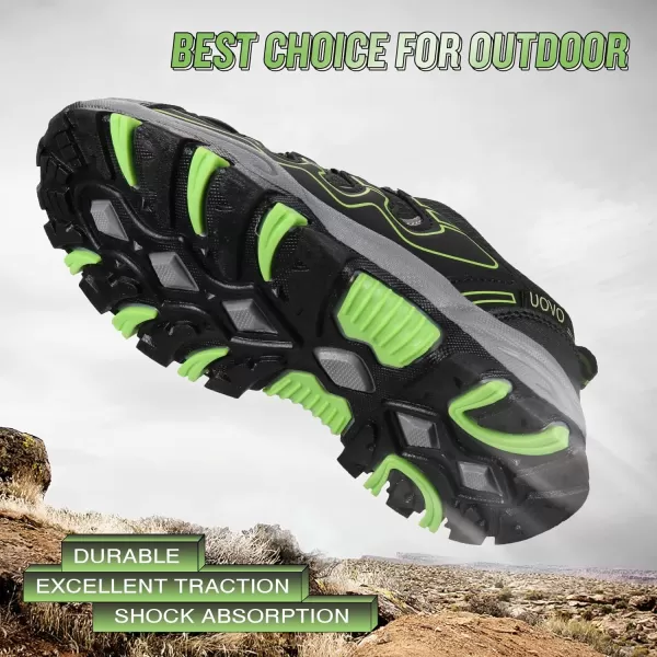 UOVO Boys Shoes Boys Sneakers Boys Tennis Running Shoes Waterproof Hiking Shoes Kids Athletic Outdoor Sneakers Slip Resistant