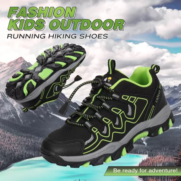 UOVO Boys Shoes Boys Sneakers Boys Tennis Running Shoes Waterproof Hiking Shoes Kids Athletic Outdoor Sneakers Slip Resistant