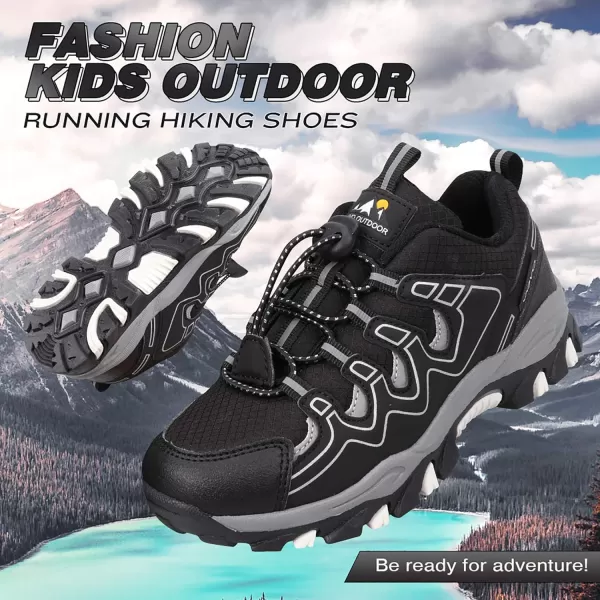 UOVO Boys Shoes Boys Tennis Running Sneakers Waterproof Hiking Shoes Kids Outdoor Fashion Sneakers Slip Resistant 