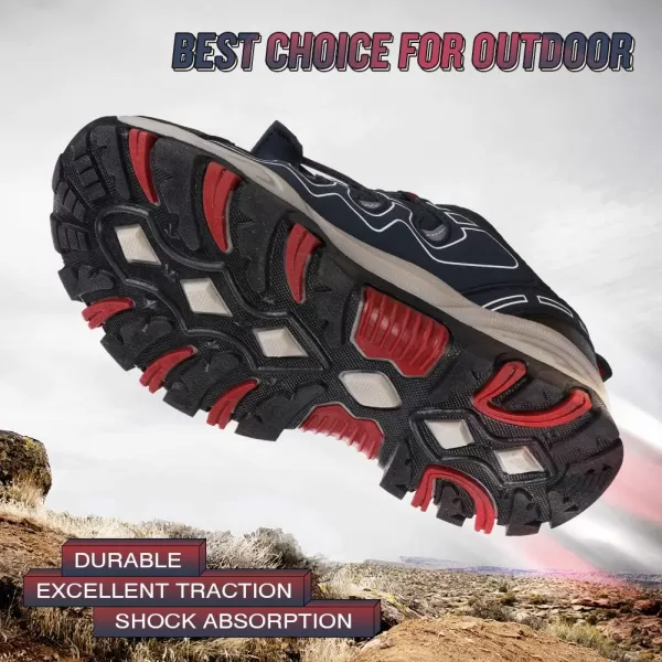 UOVO Boys Shoes Boys Tennis Running Sneakers Waterproof Hiking Shoes Kids Outdoor Fashion Sneakers Slip Resistant 