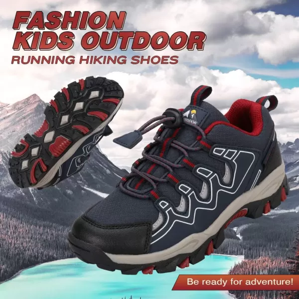 UOVO Boys Shoes Boys Tennis Running Sneakers Waterproof Hiking Shoes Kids Outdoor Fashion Sneakers Slip Resistant 