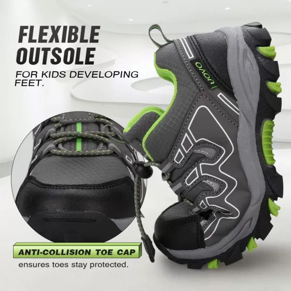 UOVO Boys Shoes Boys Tennis Running Sneakers Waterproof Hiking Shoes Kids Outdoor Fashion Sneakers Slip Resistant 