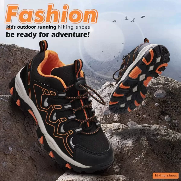 UOVO Boys Shoes Boys Tennis Running Sneakers Waterproof Hiking Shoes Kids Outdoor Fashion Sneakers Slip Resistant 