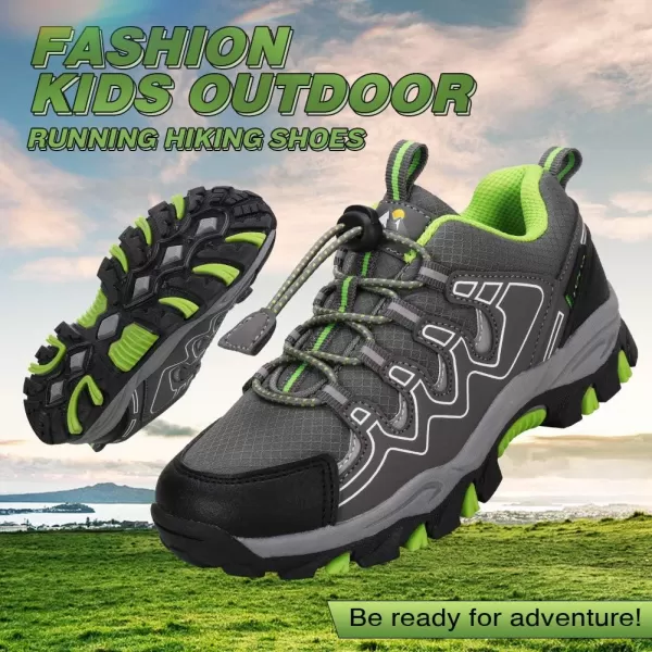 UOVO Boys Shoes Boys Tennis Running Sneakers Waterproof Hiking Shoes Kids Outdoor Fashion Sneakers Slip Resistant 