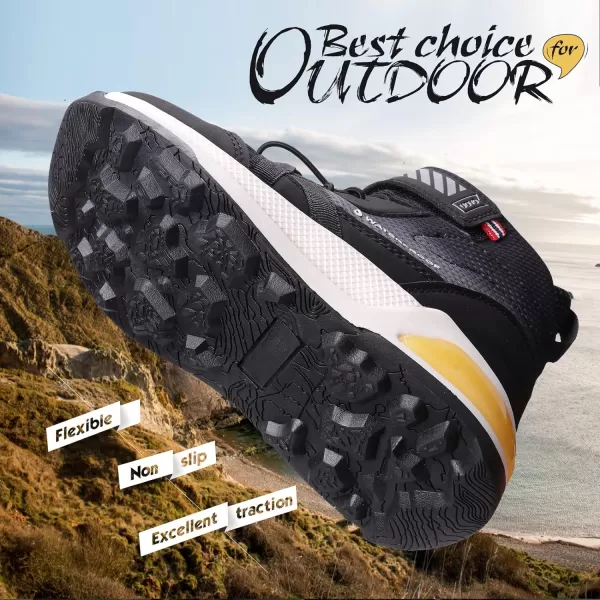 UOVO Boys Snow Boots Boys Boots Winter Boots for Kids Waterproof Winter Snow Boots for Boys Warm Slip Resistant Outdoor 