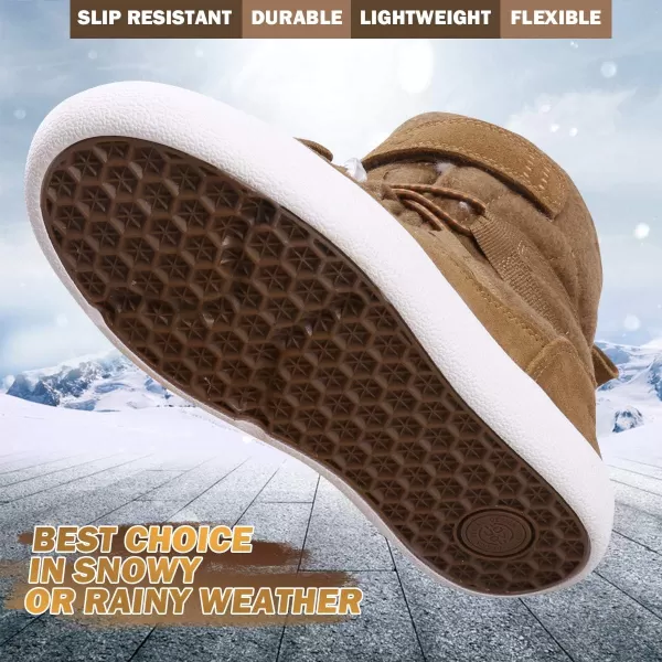 UOVO Boys Snow Boots Boys Boots Winter Boots for Kids Waterproof Winter Snow Boots for Boys Warm Slip Resistant Outdoor 