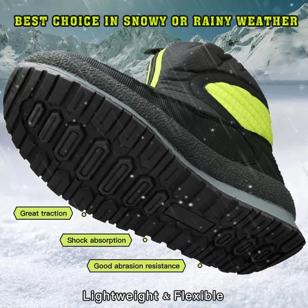 UOVO Boys Snow Boots Boys Boots Winter Boots for Kids Waterproof Winter Snow Boots for Boys Warm Slip Resistant Outdoor 