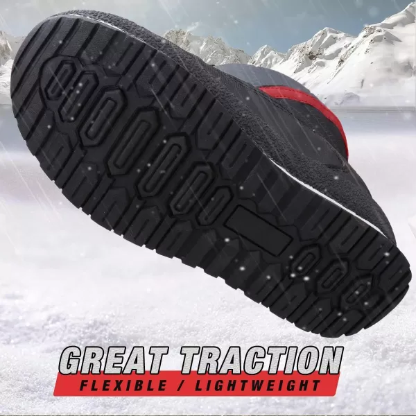 UOVO Boys Snow Boots Boys Boots Winter Boots for Kids Waterproof Winter Snow Boots for Boys Warm Slip Resistant Outdoor 