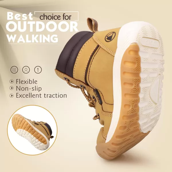 UOVO Boys Winter Boots Boys Hiking Boots Shoes Waterproof Boys Boots Sneakers Kids Outdoor Winter Shoes Hi Top Boys Snow Boots Slip Resistant 
