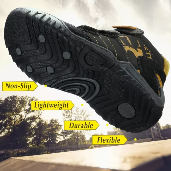 UOVO Boys Winter Boots Boys Hiking Boots Shoes Waterproof Boys Boots Sneakers Kids Outdoor Winter Shoes Hi Top Boys Snow Boots Slip Resistant 