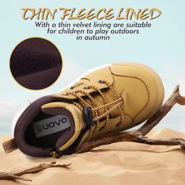 UOVO Boys Winter Boots Boys Hiking Boots Shoes Waterproof Boys Boots Sneakers Kids Outdoor Winter Shoes Hi Top Boys Snow Boots Slip Resistant 