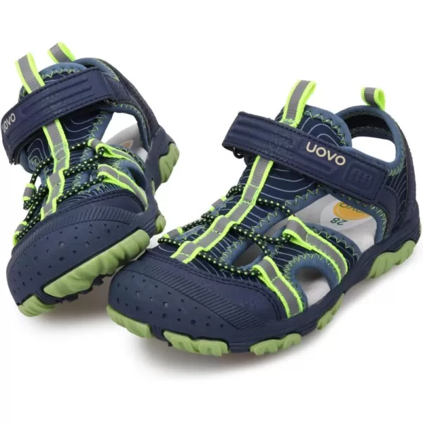 UOVO Boys Sandals Kids Sandals Hiking Athletic Closed-Toe Beach Summer Sandals for Boys Quick-Drying